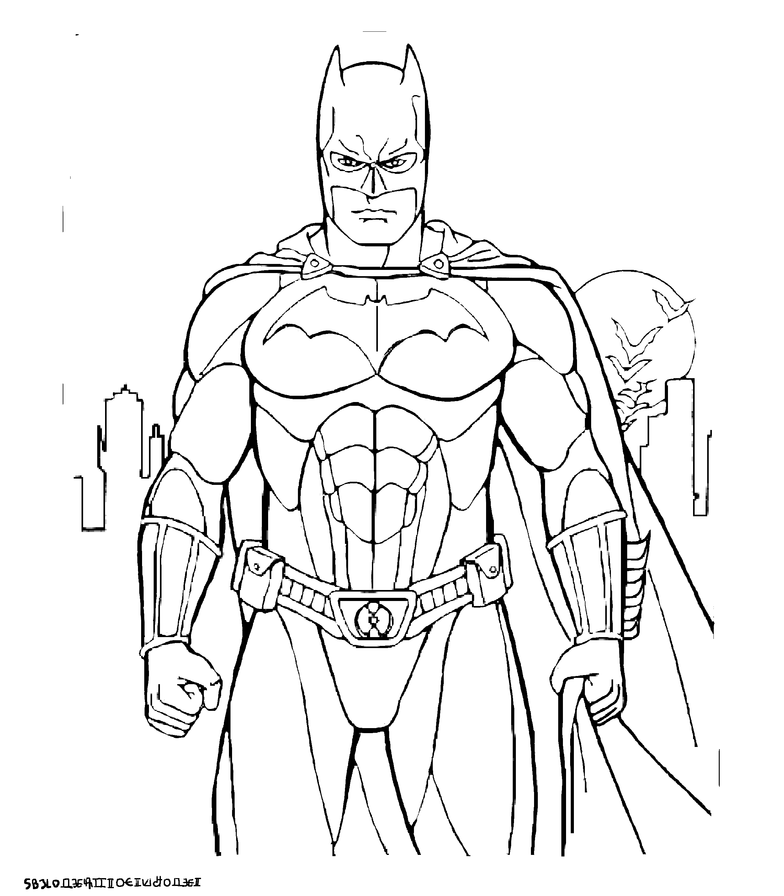 Dibujo para colorear: Batman (Superhéroes) #76835 - Dibujos para Colorear e Imprimir Gratis
