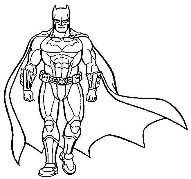 Dibujos de Batman (Superhéroes) para colorear y pintar – Páginas para  imprimir
