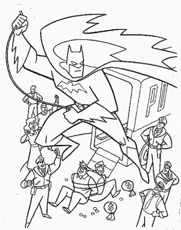 Dibujo para colorear: Batman (Superhéroes) #76853 - Dibujos para Colorear e Imprimir Gratis