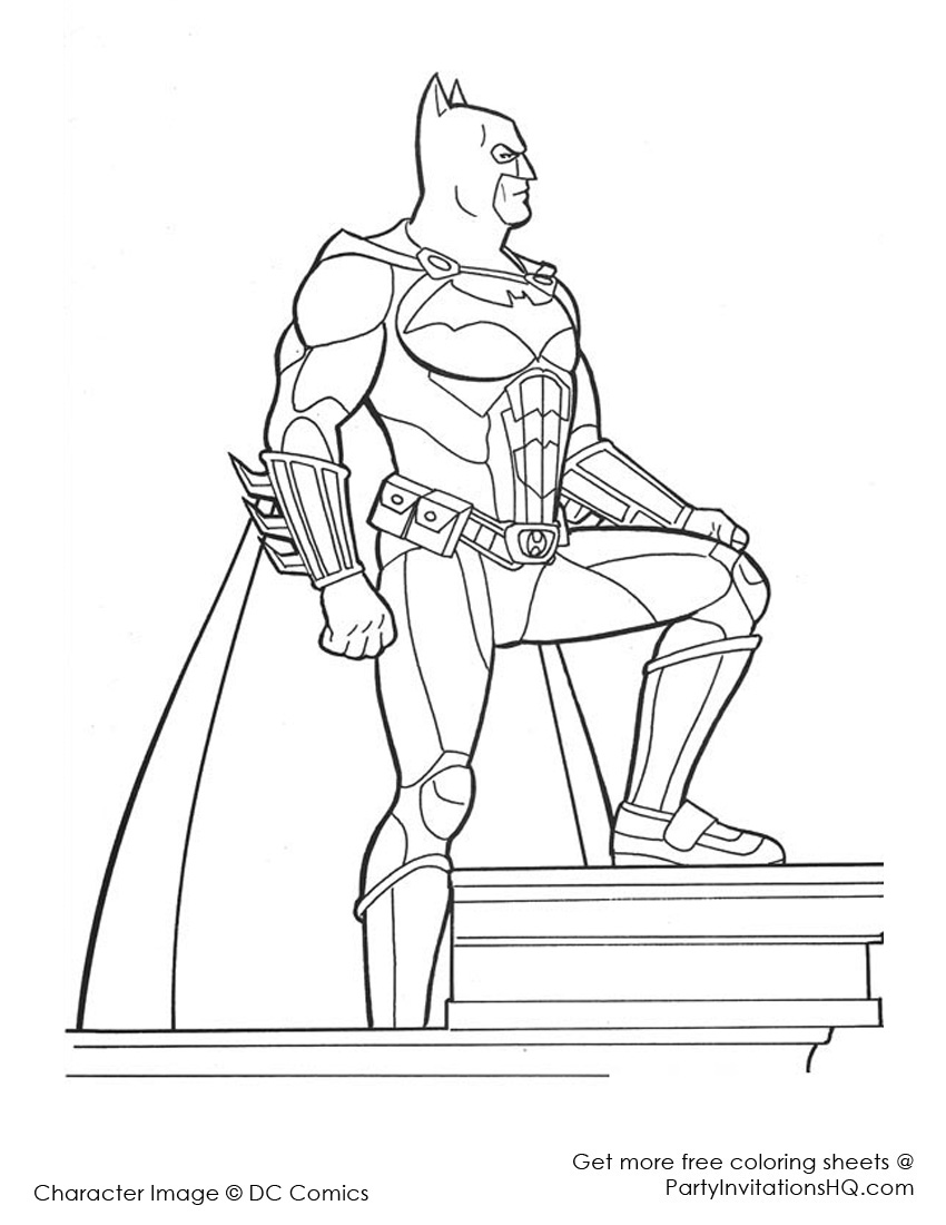 Dibujo para colorear: Batman (Superhéroes) #76864 - Dibujos para Colorear e Imprimir Gratis