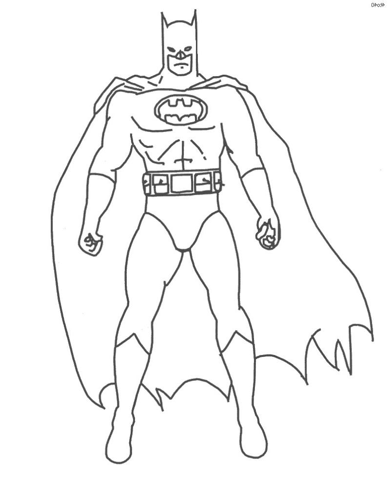 Dibujos de Batman (Superhéroes) para colorear – Páginas imprimibles gratis