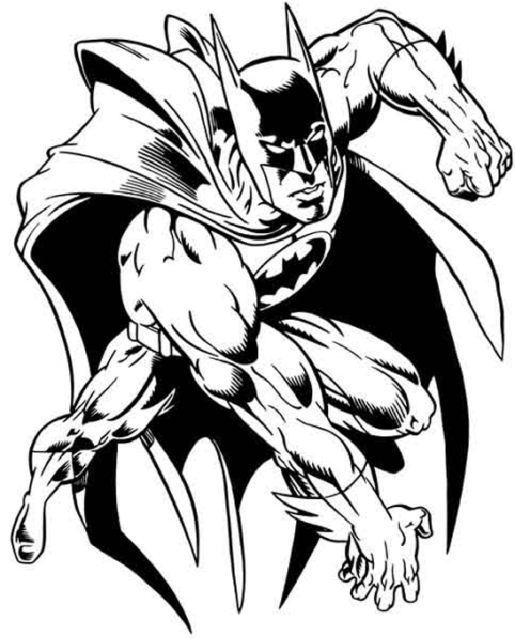 Dibujo para colorear: Batman (Superhéroes) #76893 - Dibujos para Colorear e Imprimir Gratis