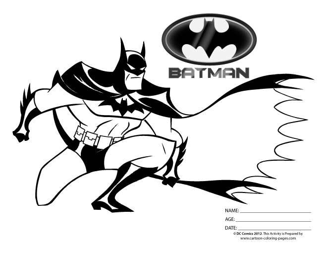 Dibujo para colorear: Batman (Superhéroes) #76918 - Dibujos para Colorear e Imprimir Gratis
