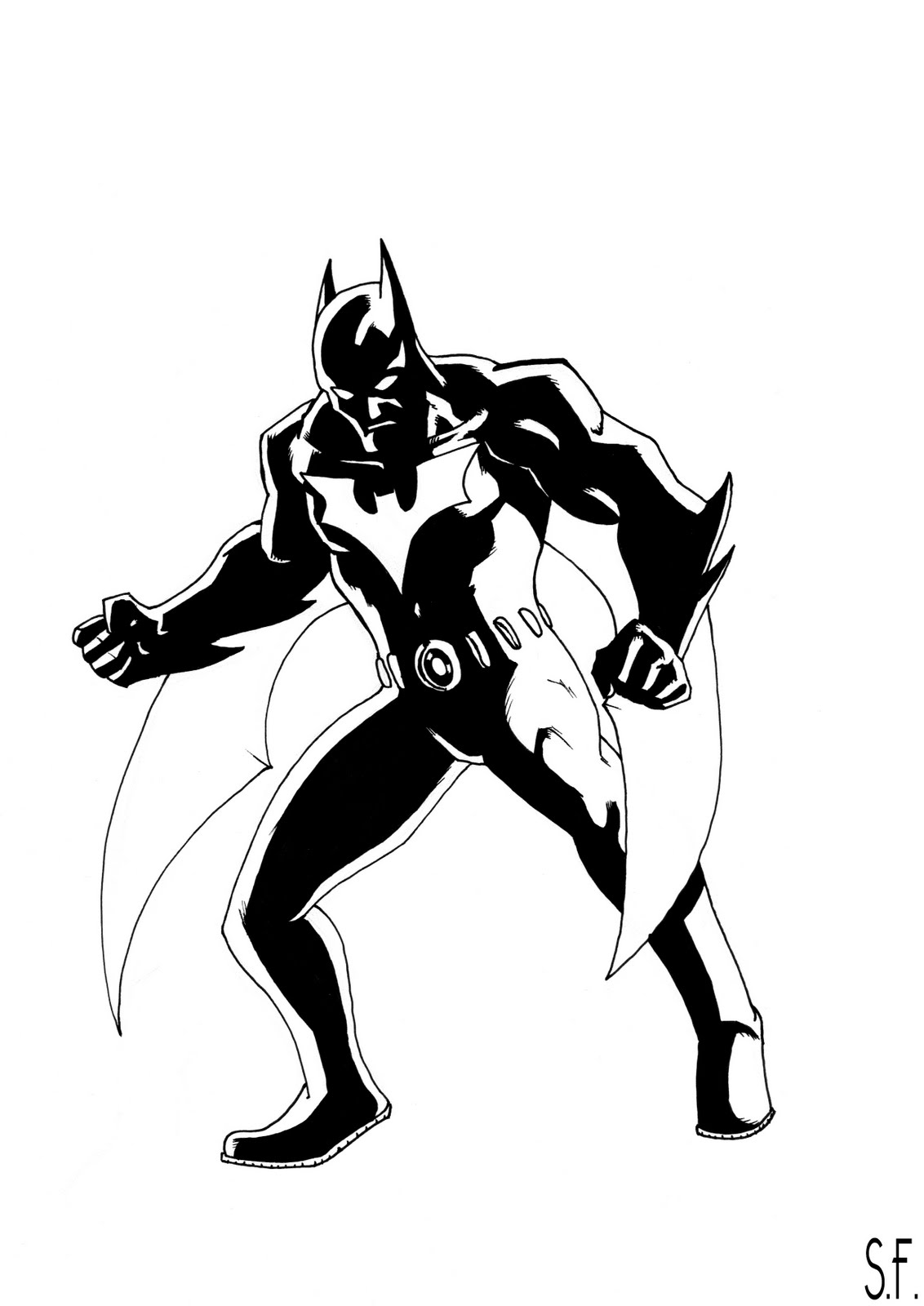 Dibujo para colorear: Batman (Superhéroes) #76920 - Dibujos para Colorear e Imprimir Gratis
