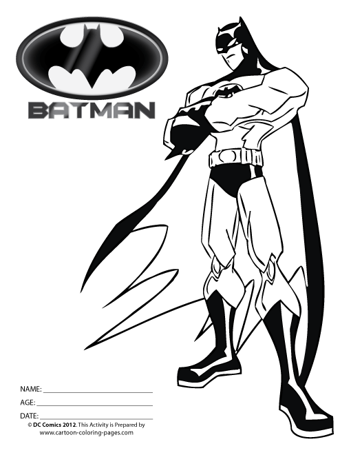 Dibujo para colorear: Batman (Superhéroes) #76922 - Dibujos para Colorear e Imprimir Gratis