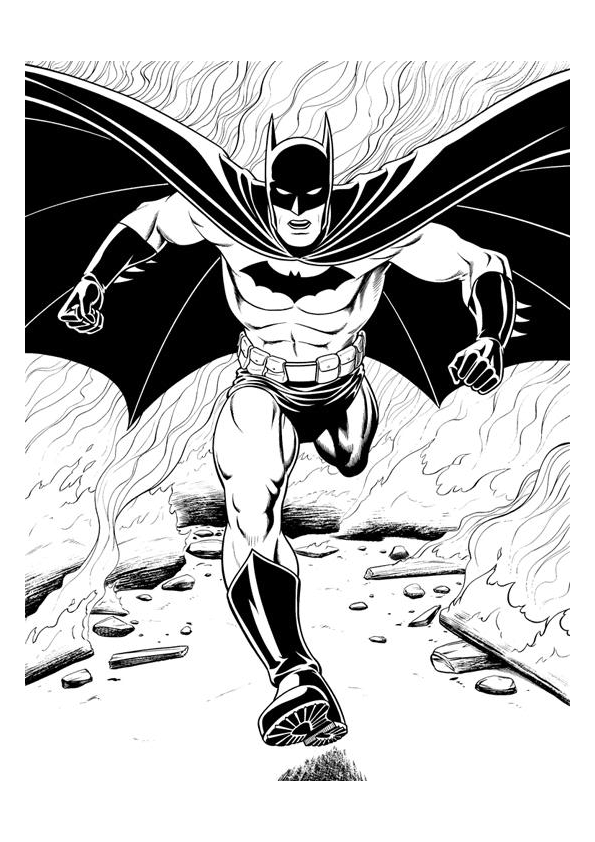 Dibujo para colorear: Batman (Superhéroes) #76952 - Dibujos para Colorear e Imprimir Gratis