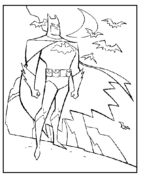 Dibujo para colorear: Batman (Superhéroes) #76961 - Dibujos para Colorear e Imprimir Gratis