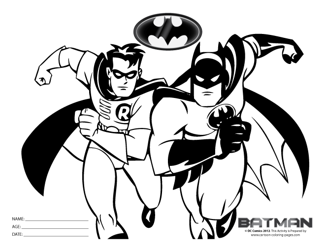 Dibujo para colorear: Batman (Superhéroes) #76988 - Dibujos para Colorear e Imprimir Gratis