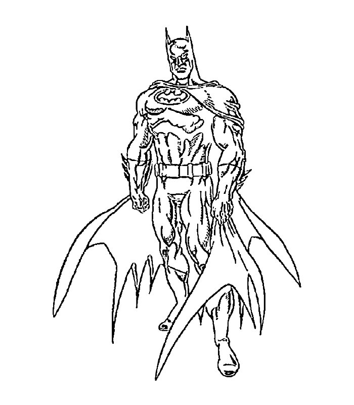 Dibujo para colorear: Batman (Superhéroes) #77035 - Dibujos para Colorear e Imprimir Gratis