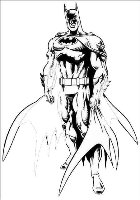 Dibujo para colorear: Batman (Superhéroes) #77128 - Dibujos para Colorear e Imprimir Gratis