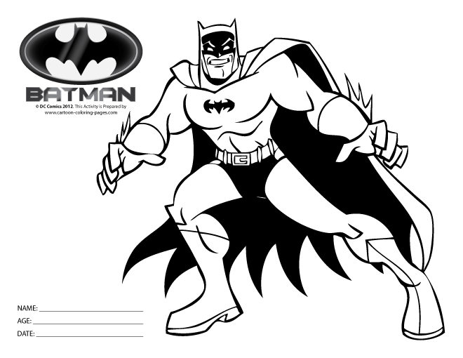 Dibujos de Batman #77138 (Superhéroes) para colorear – Páginas imprimibles  gratis