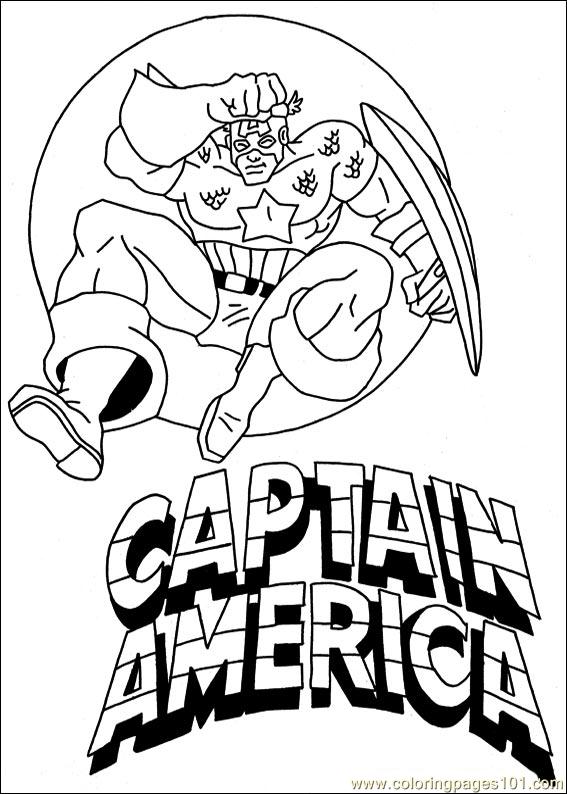 Dibujo para colorear: Captain America (Superhéroes) #76569 - Dibujos para Colorear e Imprimir Gratis