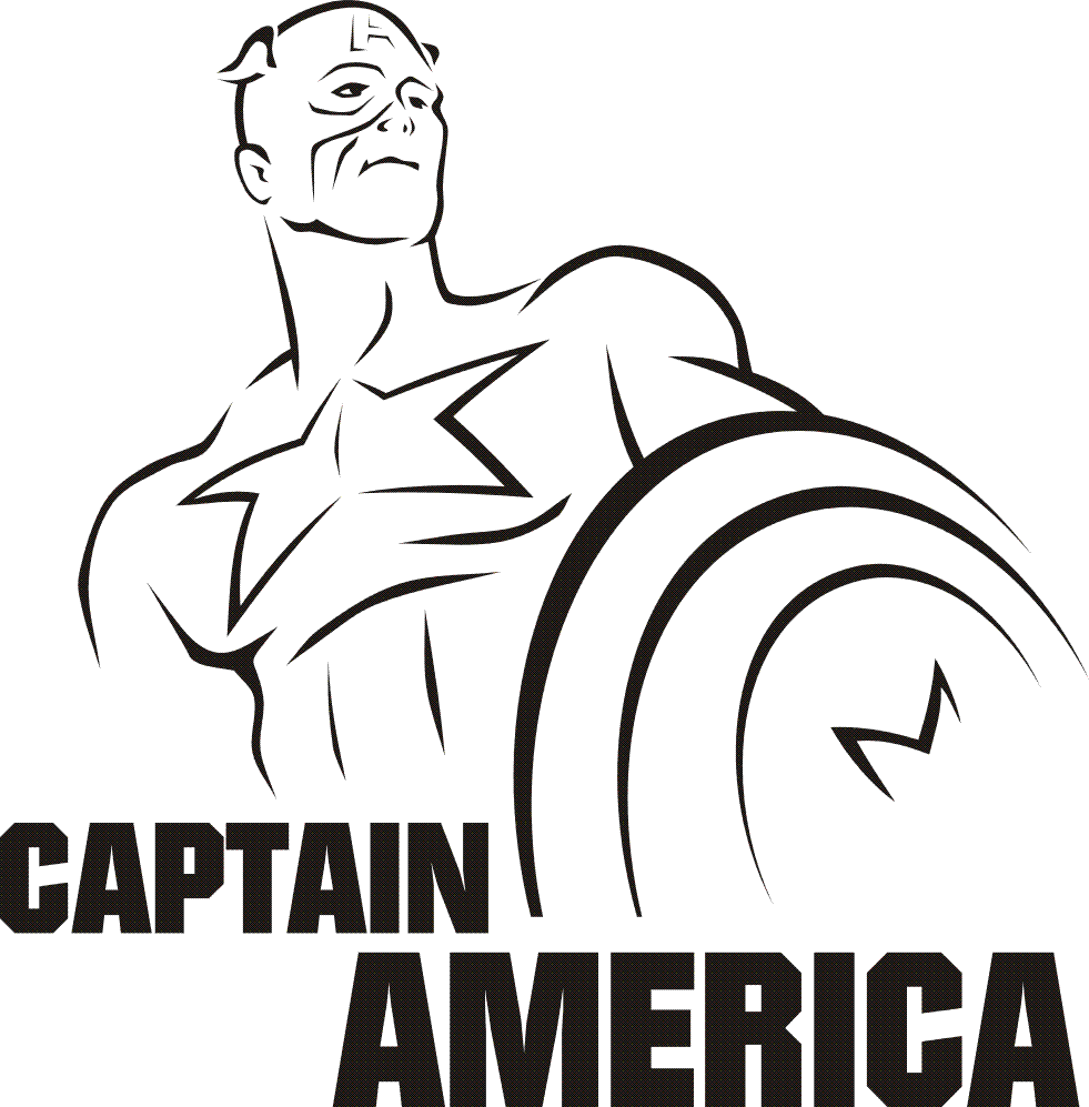 Dibujo para colorear: Captain America (Superhéroes) #76627 - Dibujos para Colorear e Imprimir Gratis