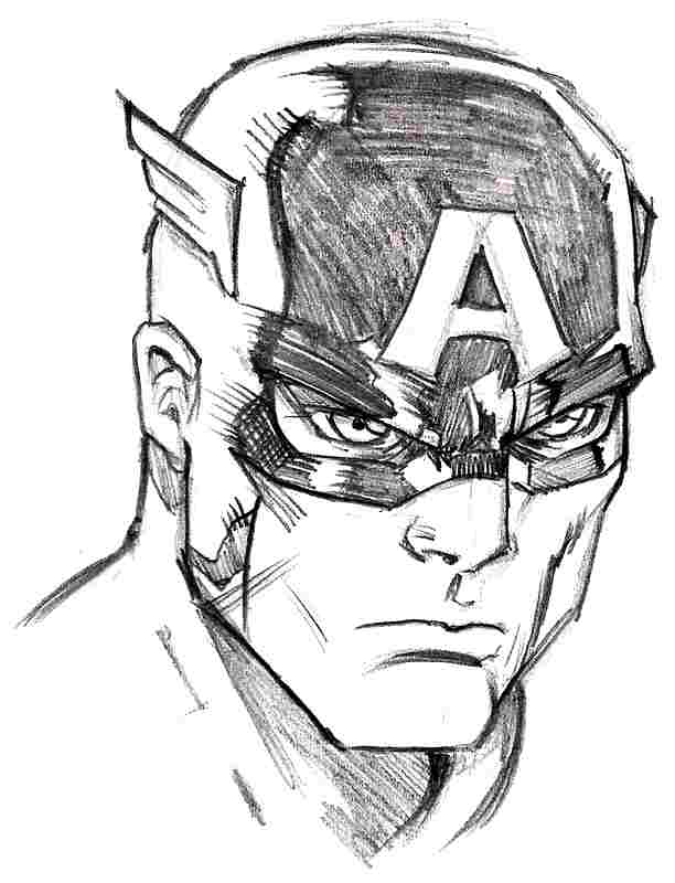 Dibujo para colorear: Captain America (Superhéroes) #76665 - Dibujos para Colorear e Imprimir Gratis