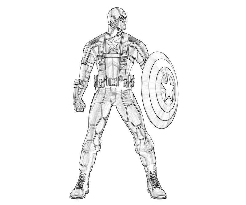 Dibujo para colorear: Captain America (Superhéroes) #76668 - Dibujos para Colorear e Imprimir Gratis