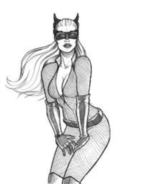 Dibujo para colorear: Catwoman (Superhéroes) #78066 - Dibujos para Colorear e Imprimir Gratis