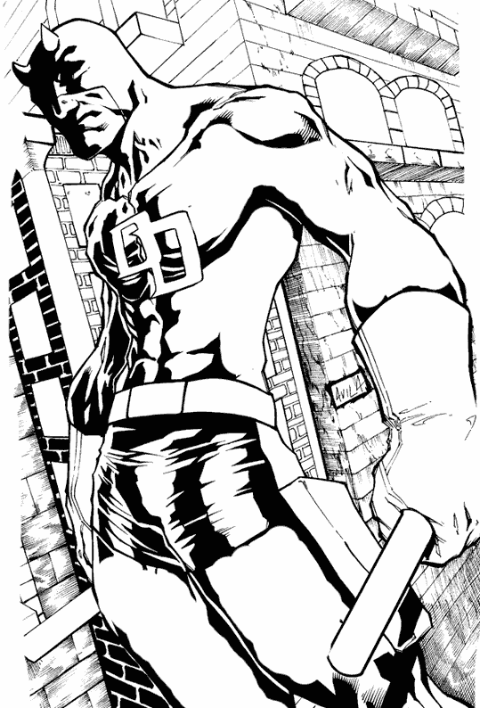 Dibujo para colorear: Daredevil (Superhéroes) #78212 - Dibujos para Colorear e Imprimir Gratis