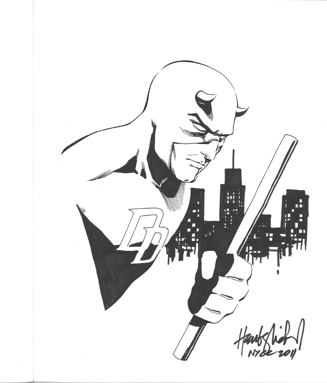 Dibujo para colorear: Daredevil (Superhéroes) #78225 - Dibujos para Colorear e Imprimir Gratis