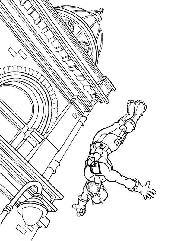 Dibujo para colorear: Daredevil (Superhéroes) #78240 - Dibujos para Colorear e Imprimir Gratis