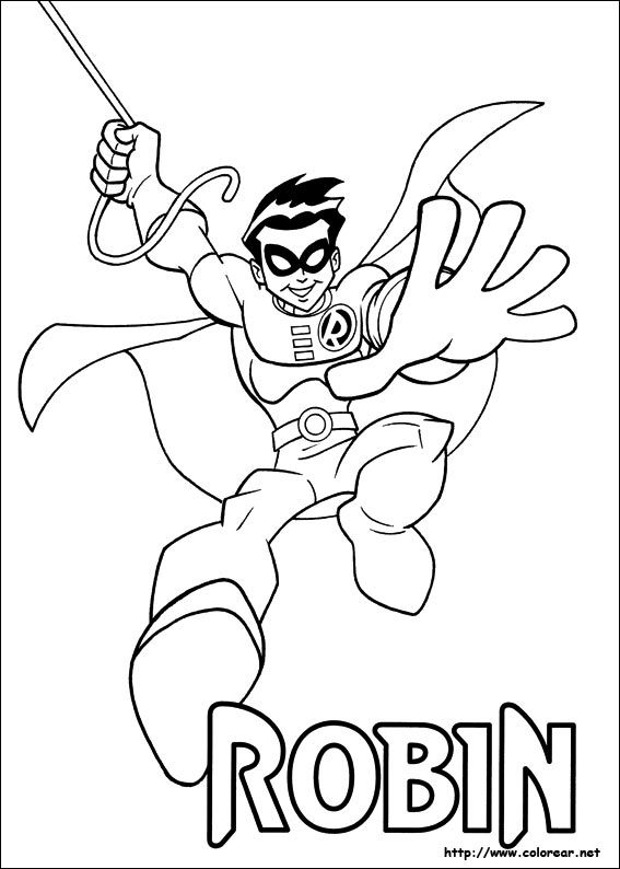 Dibujo para colorear: DC Comics Super Heroes (Superhéroes) #80120 - Dibujos para Colorear e Imprimir Gratis