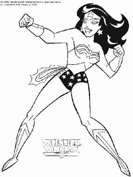 Dibujo para colorear: DC Comics Super Heroes (Superhéroes) #80124 - Dibujos para Colorear e Imprimir Gratis
