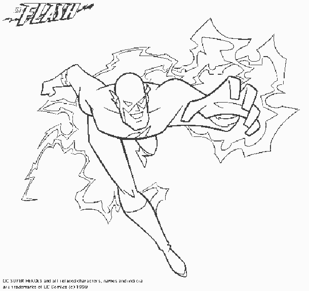 Dibujo para colorear: DC Comics Super Heroes (Superhéroes) #80125 - Dibujos para Colorear e Imprimir Gratis