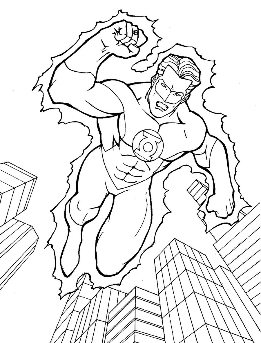 Dibujo para colorear: DC Comics Super Heroes (Superhéroes) #80149 - Dibujos para Colorear e Imprimir Gratis