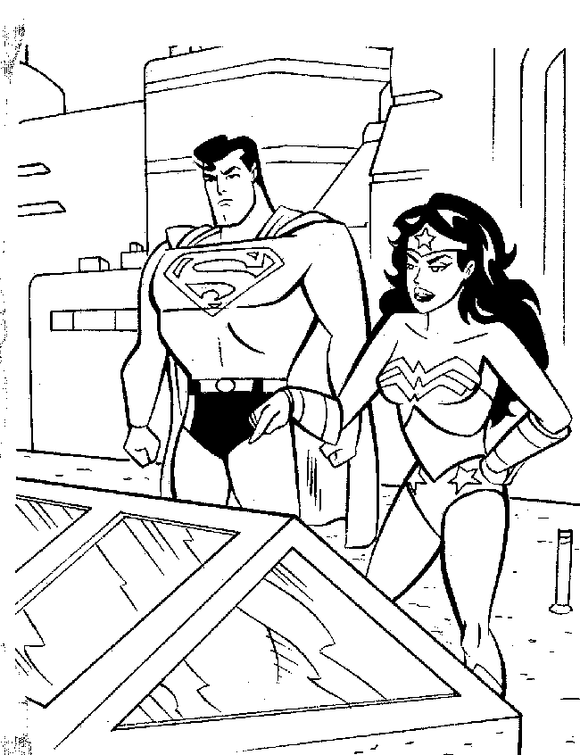 Dibujo para colorear: DC Comics Super Heroes (Superhéroes) #80240 - Dibujos para Colorear e Imprimir Gratis