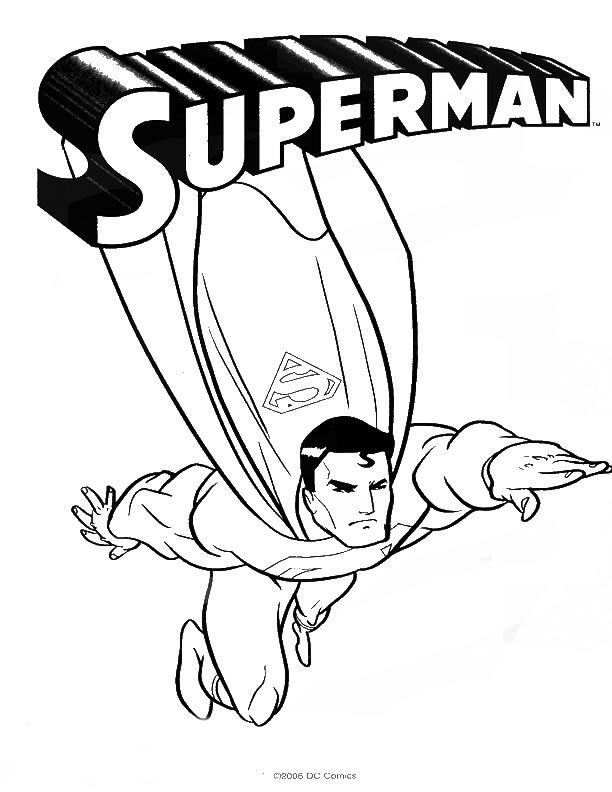 Dibujo para colorear: DC Comics Super Heroes (Superhéroes) #80370 - Dibujos para Colorear e Imprimir Gratis