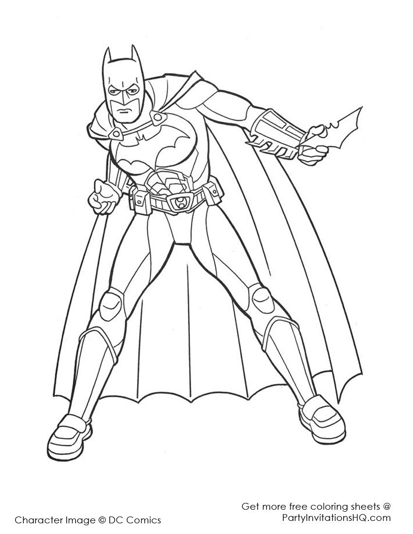 Dibujo para colorear: DC Comics Super Heroes (Superhéroes) #80382 - Dibujos para Colorear e Imprimir Gratis