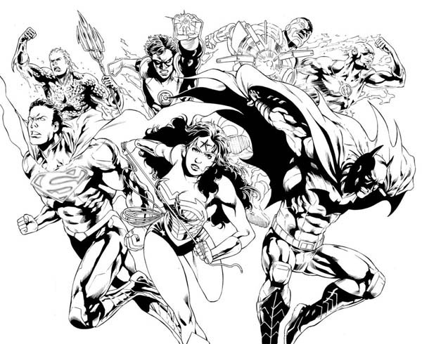 Dibujo para colorear: DC Comics Super Heroes (Superhéroes) #80396 - Dibujos para Colorear e Imprimir Gratis