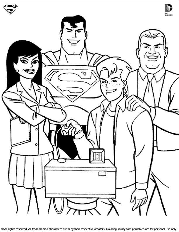 Dibujo para colorear: DC Comics Super Heroes (Superhéroes) #80509 - Dibujos para Colorear e Imprimir Gratis