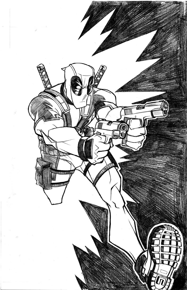 Dibujo para colorear: Deadpool (Superhéroes) #82888 - Dibujos para Colorear e Imprimir Gratis