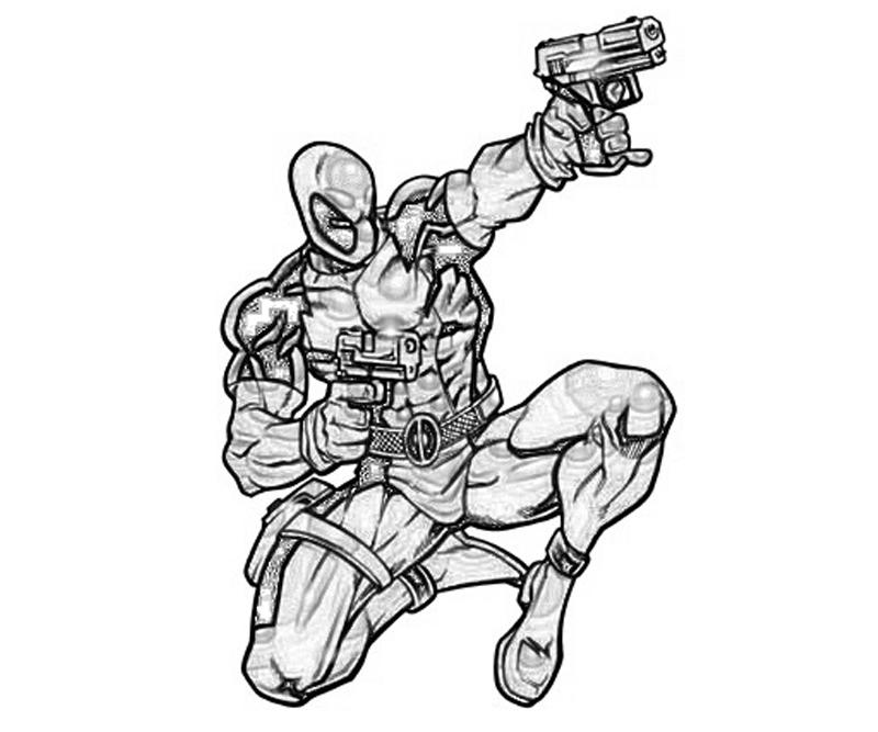 Dibujo para colorear: Deadpool (Superhéroes) #82893 - Dibujos para Colorear e Imprimir Gratis