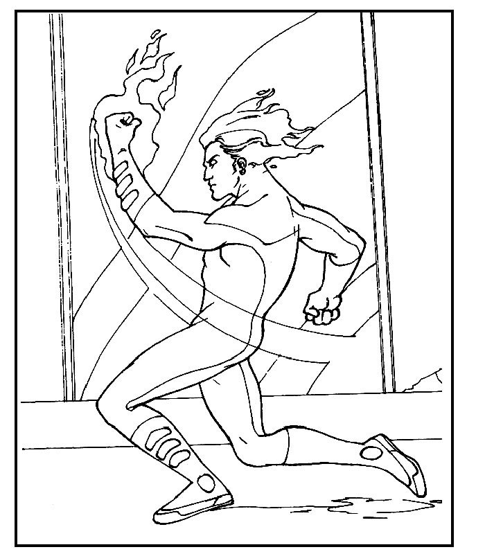 Dibujo para colorear: Fantastic Four (Superhéroes) #76414 - Dibujos para Colorear e Imprimir Gratis