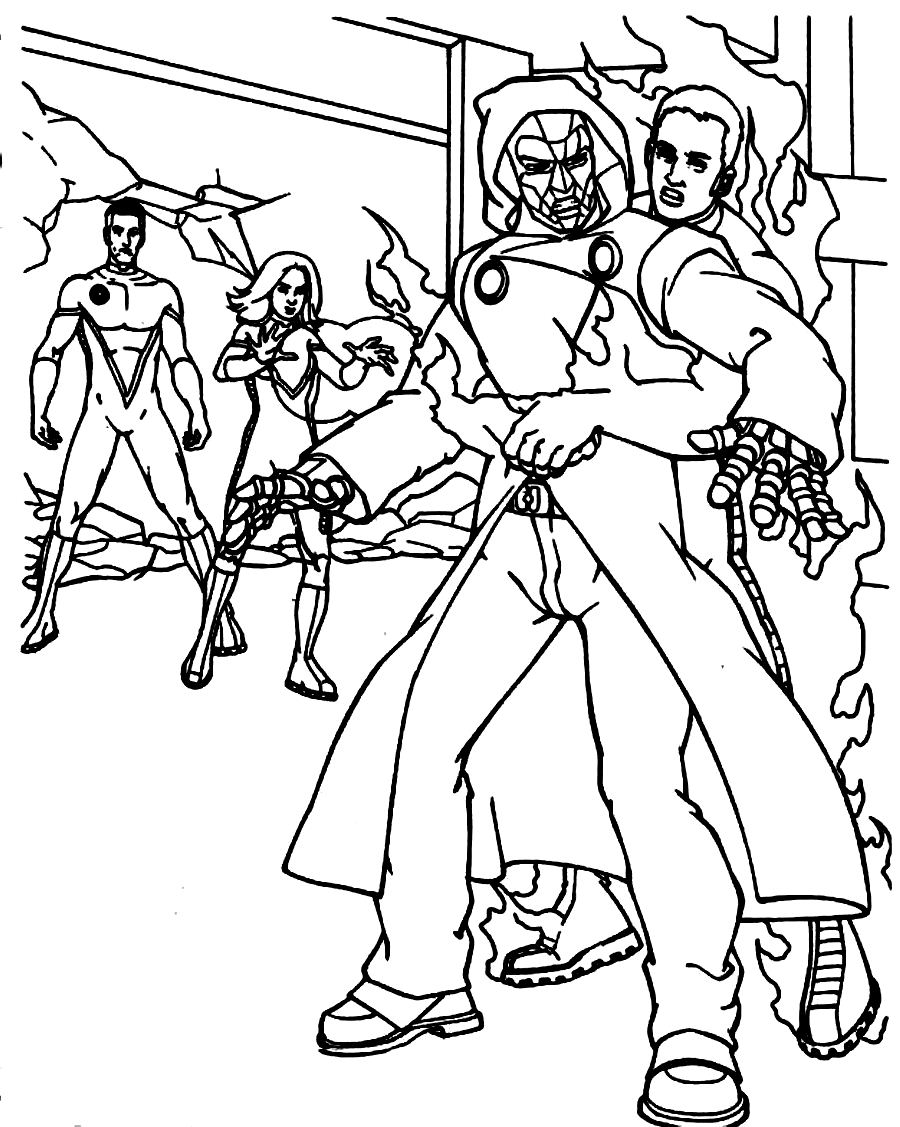 Dibujos de Fantastic Four #76508 (Superhéroes) para colorear – Páginas  imprimibles gratis