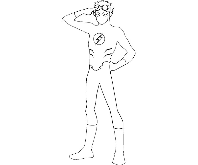 Dibujos de Flash #83389 (Superhéroes) para colorear – Páginas imprimibles  gratis