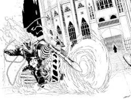 Dibujo para colorear: Ghost Rider (Superhéroes) #82038 - Dibujos para Colorear e Imprimir Gratis