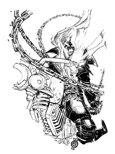 Dibujo para colorear: Ghost Rider (Superhéroes) #82093 - Dibujos para Colorear e Imprimir Gratis