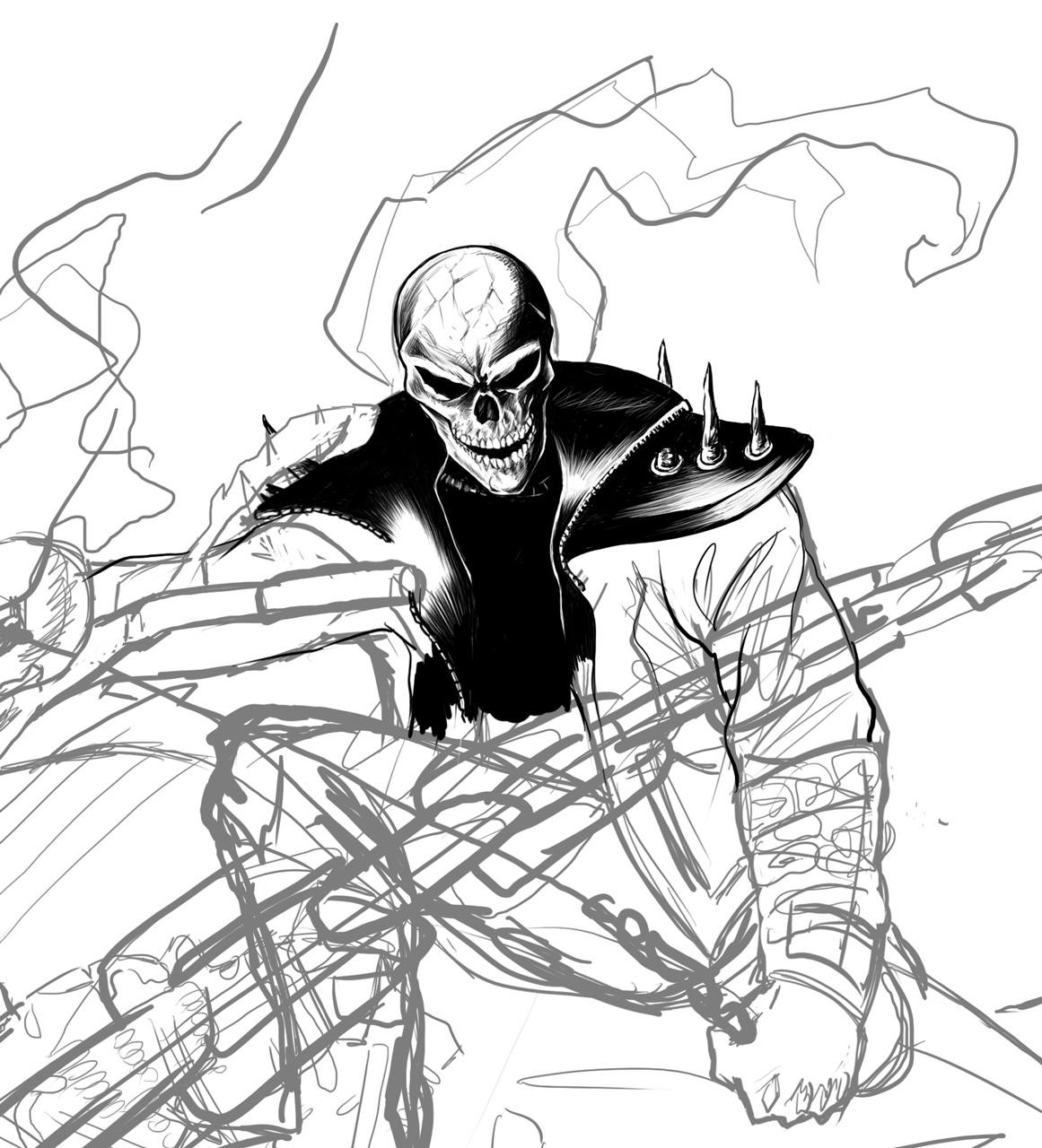 Dibujo para colorear: Ghost Rider (Superhéroes) #82122 - Dibujos para Colorear e Imprimir Gratis