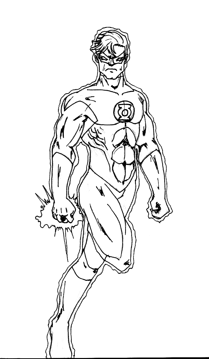 Dibujo para colorear: Green Lantern (Superhéroes) #81296 - Dibujos para Colorear e Imprimir Gratis