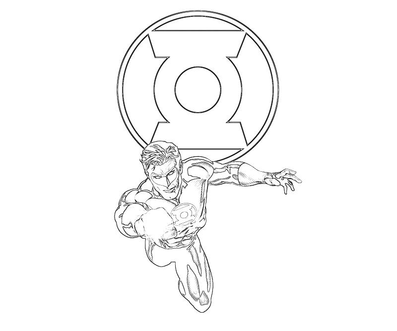 Dibujo para colorear: Green Lantern (Superhéroes) #81316 - Dibujos para Colorear e Imprimir Gratis