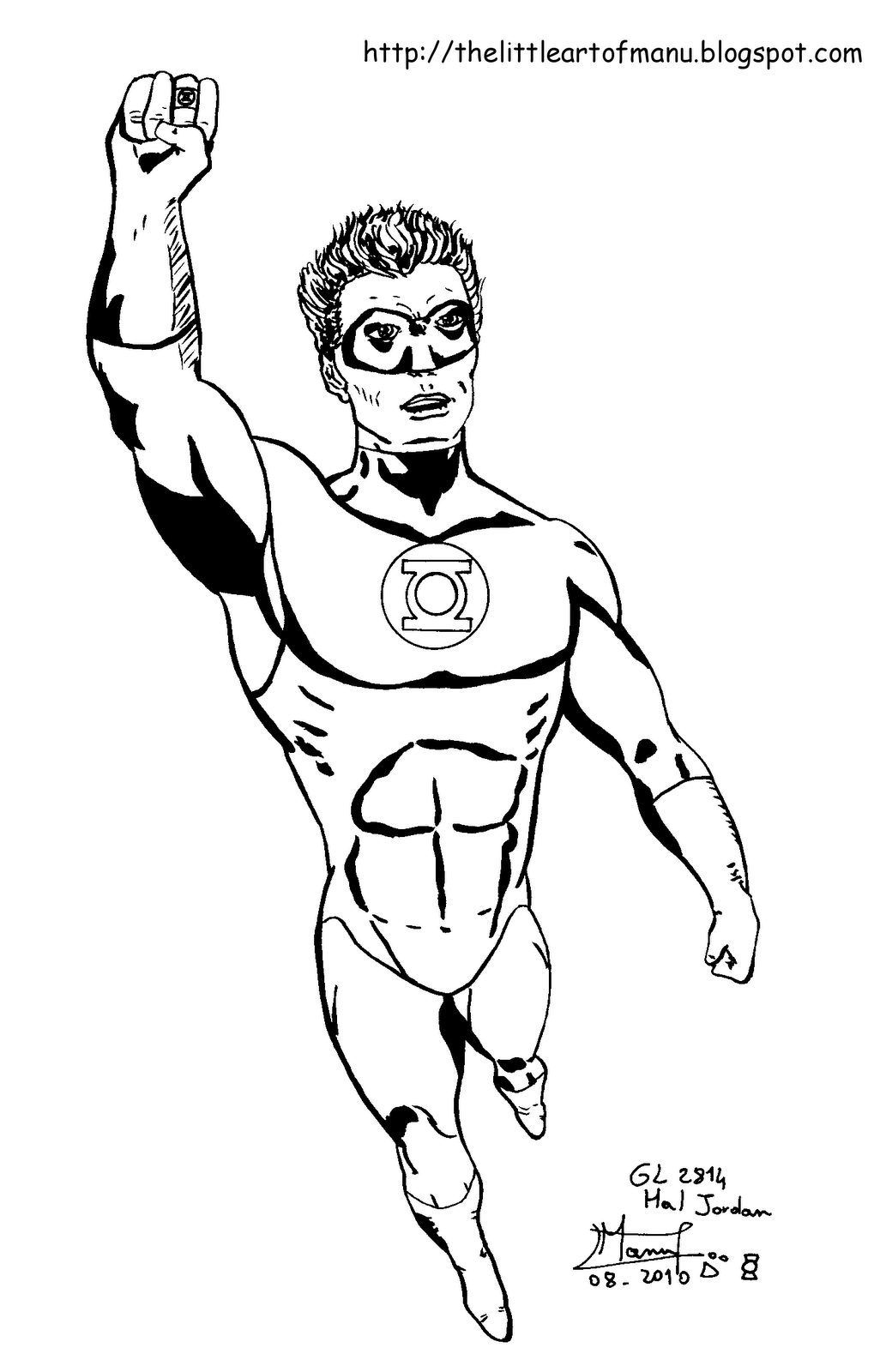 Dibujo para colorear: Green Lantern (Superhéroes) #81333 - Dibujos para Colorear e Imprimir Gratis