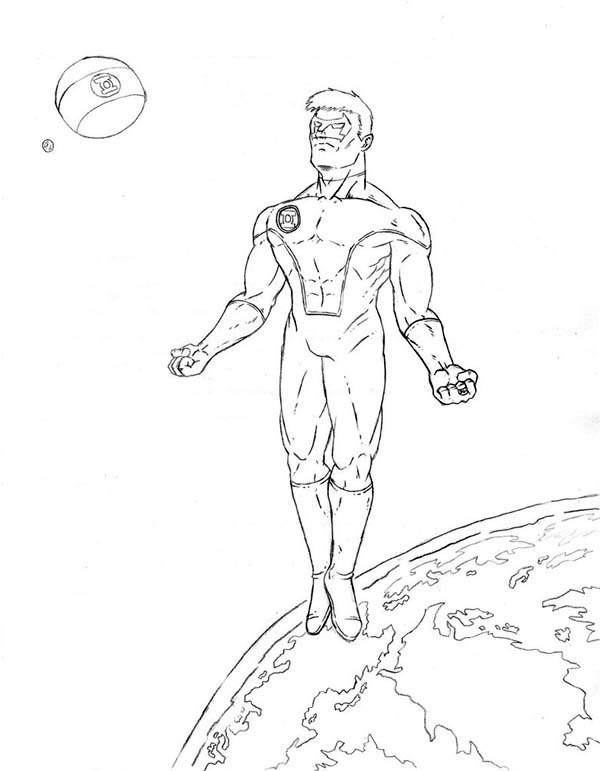 Dibujo para colorear: Green Lantern (Superhéroes) #81400 - Dibujos para Colorear e Imprimir Gratis