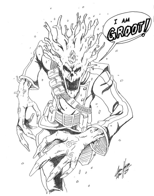 Dibujo para colorear: Guardians of the Galaxy (Superhéroes) #82462 - Dibujos para Colorear e Imprimir Gratis