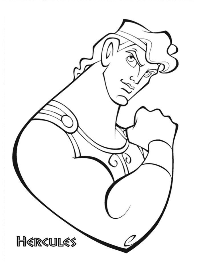  Dibujos de Hercules (Superhéroes) para colorear y pintar – Páginas para imprimir