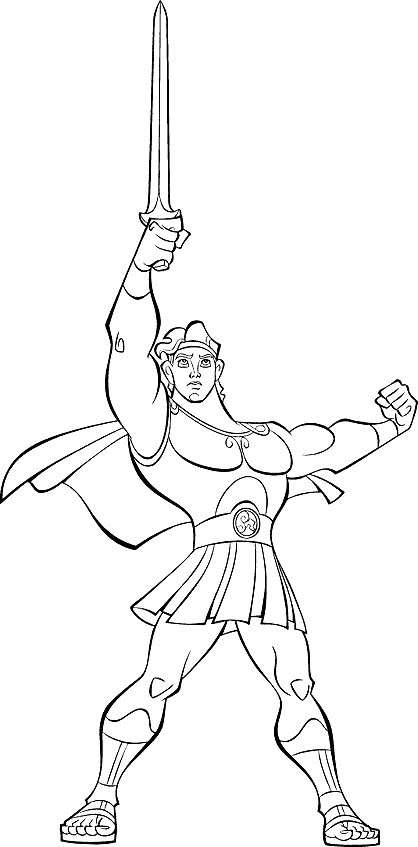 Dibujo para colorear: Hercules (Superhéroes) #84209 - Dibujos para Colorear e Imprimir Gratis