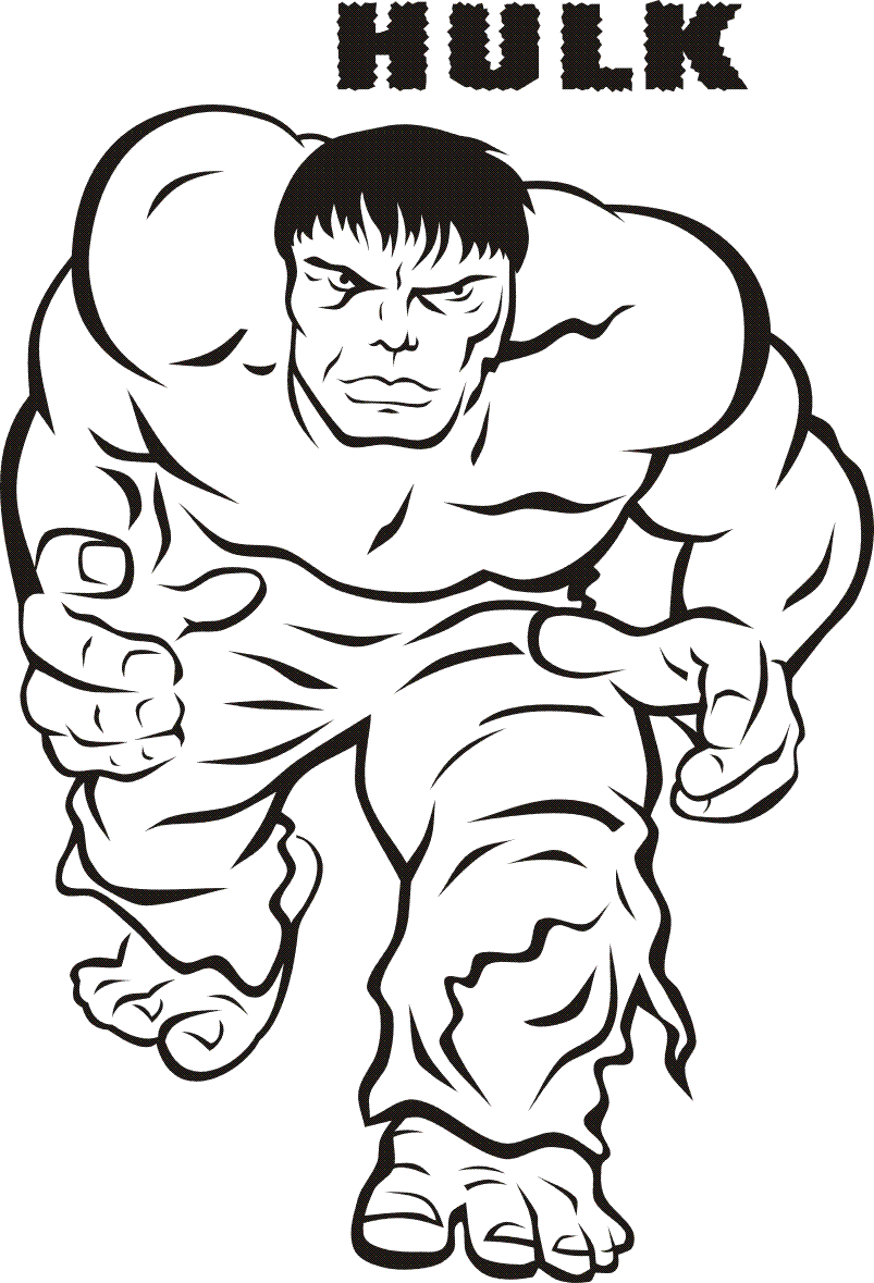 Dibujo para colorear: Hulk (Superhéroes) #79005 - Dibujos para Colorear e Imprimir Gratis