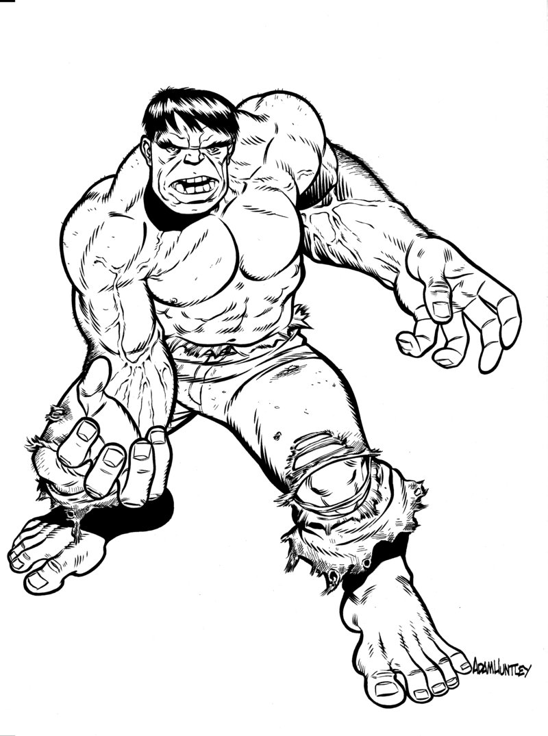 Dibujo para colorear: Hulk (Superhéroes) #79007 - Dibujos para Colorear e Imprimir Gratis