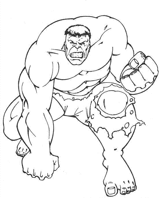 Dibujo para colorear: Hulk (Superhéroes) #79012 - Dibujos para Colorear e Imprimir Gratis